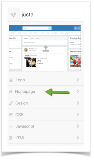 phpFox 4 User Manual > Changing the Visitor Home Page Background Image > theme edit menu homepage.png