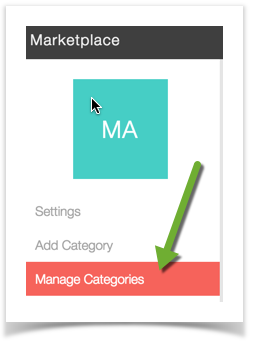phpFox 4 User Manual > Setting up the Marketplace > manage marketcat.png