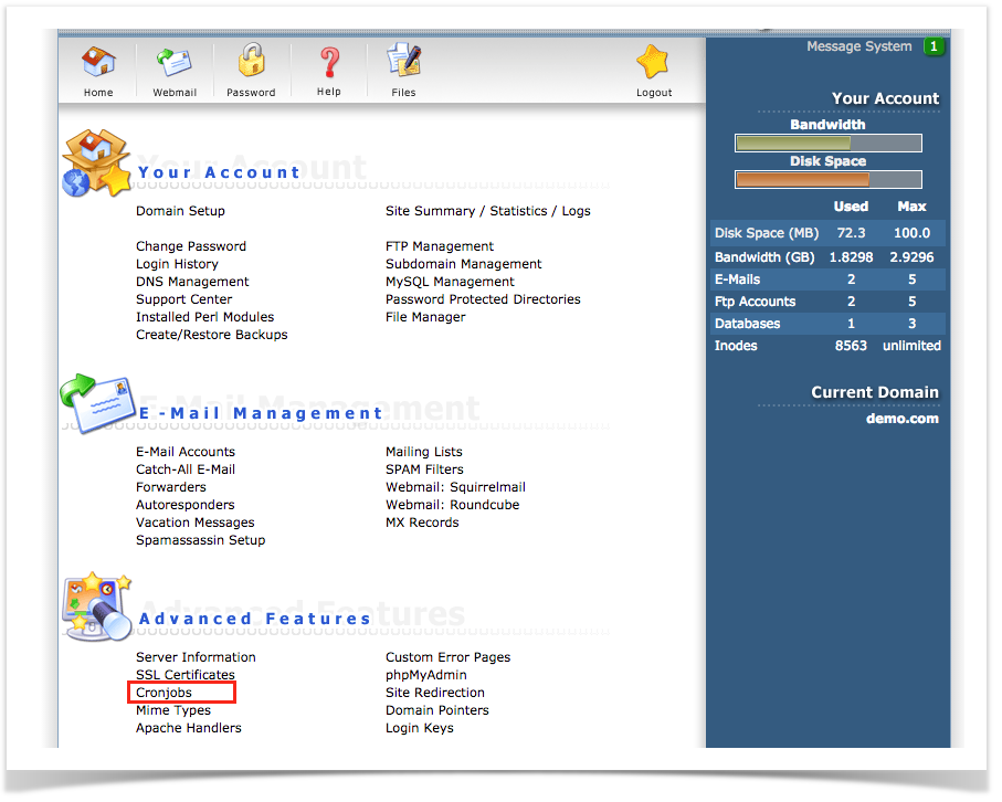 phpFox 4 User Manual > Setup Cron > Screen Shot 2016-06-28 at 10.24.36 AM.png