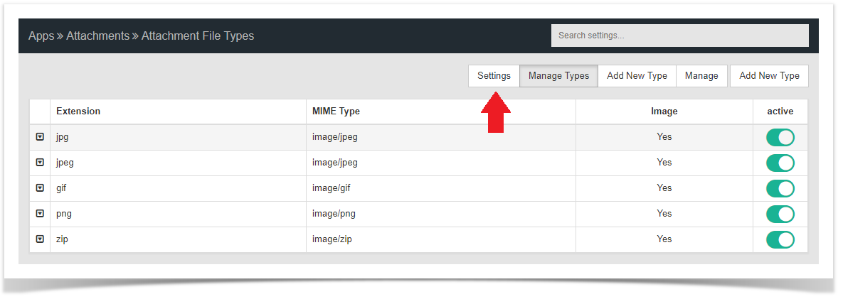 phpFox 4 User Manual > Adding and Managing Attachments > attachment setting.png