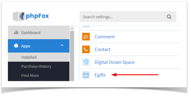 phpFox 4 User Manual > Enabling and Managing E-Gifts > egift.PNG