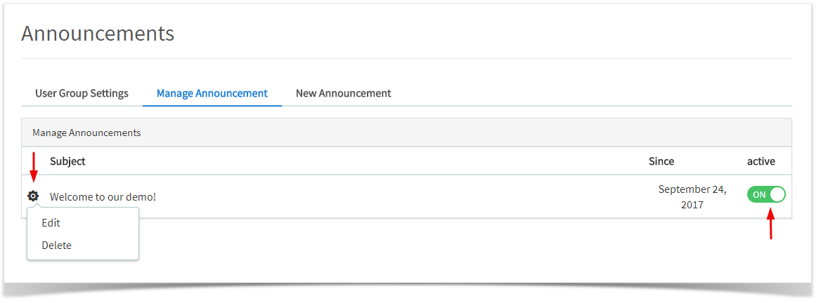 phpFox 4 User Manual > Adding and Managing Announcements > announcement moodify.png