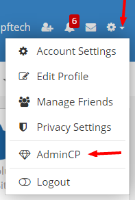 Bootstrap Admin Link