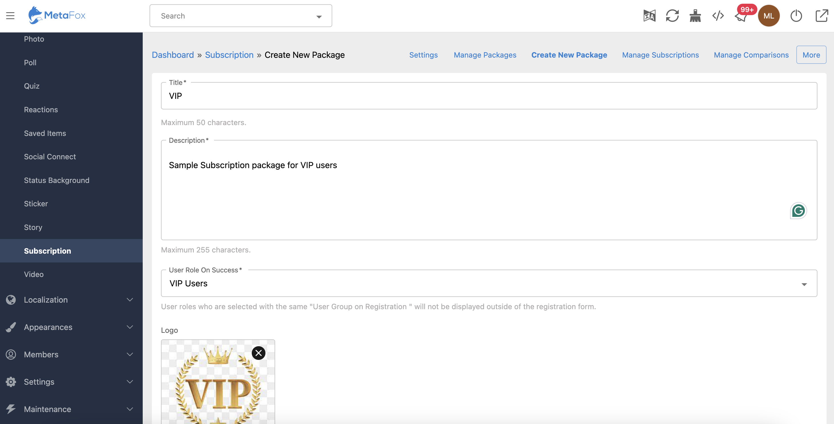 MetaFox - User Manuals > Create Subscription packages > Screenshot 2024-03-12 at 15.48.04.png