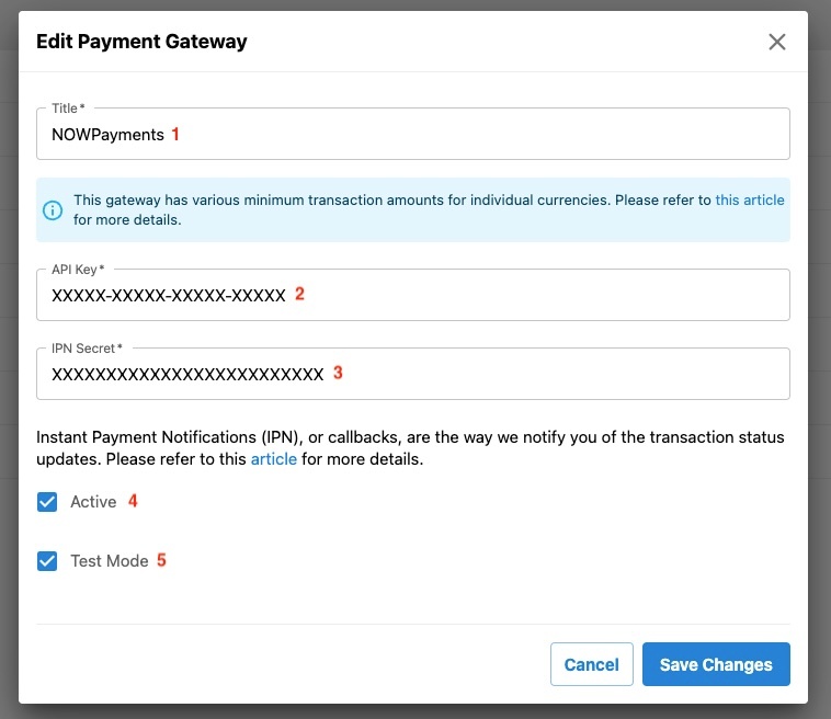 MetaFox - User Manuals > Set up NOWPayments gateway > nowpayments - guide 2.jpg