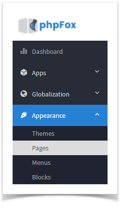 phpFox 4 User Manual > Creating Static Pages > pages.png