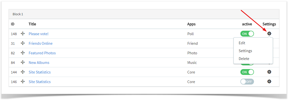 phpFox 4 User Manual > Creating or Editing Blocks > edit list.png