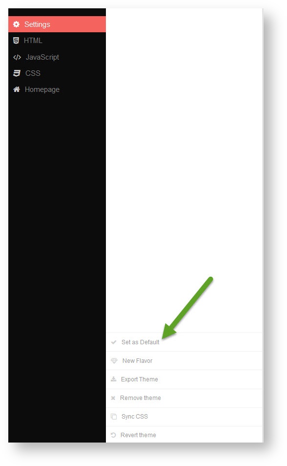 phpFox 4 User Manual > Adding a Theme > set theme default.jpg